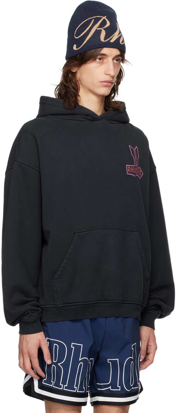 Rhude Black 'Send Rhudes' Hoodie