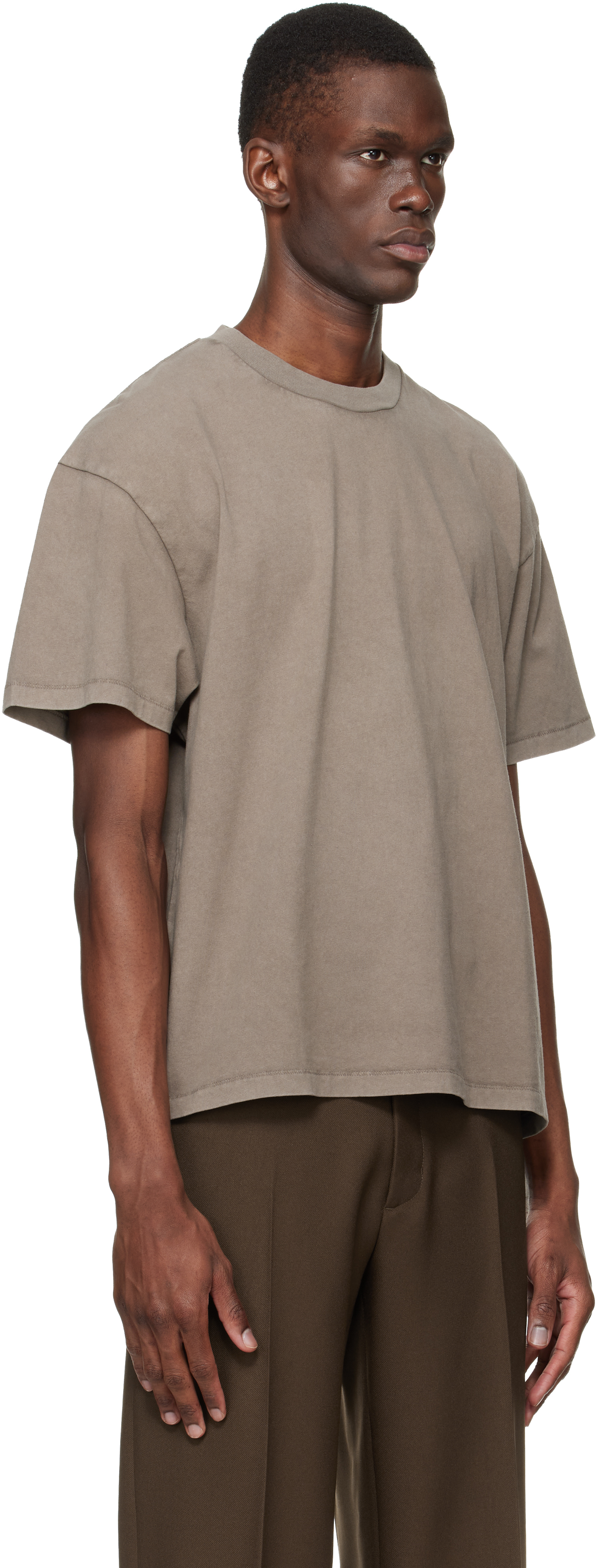 Taupe Back Logo T-shirt