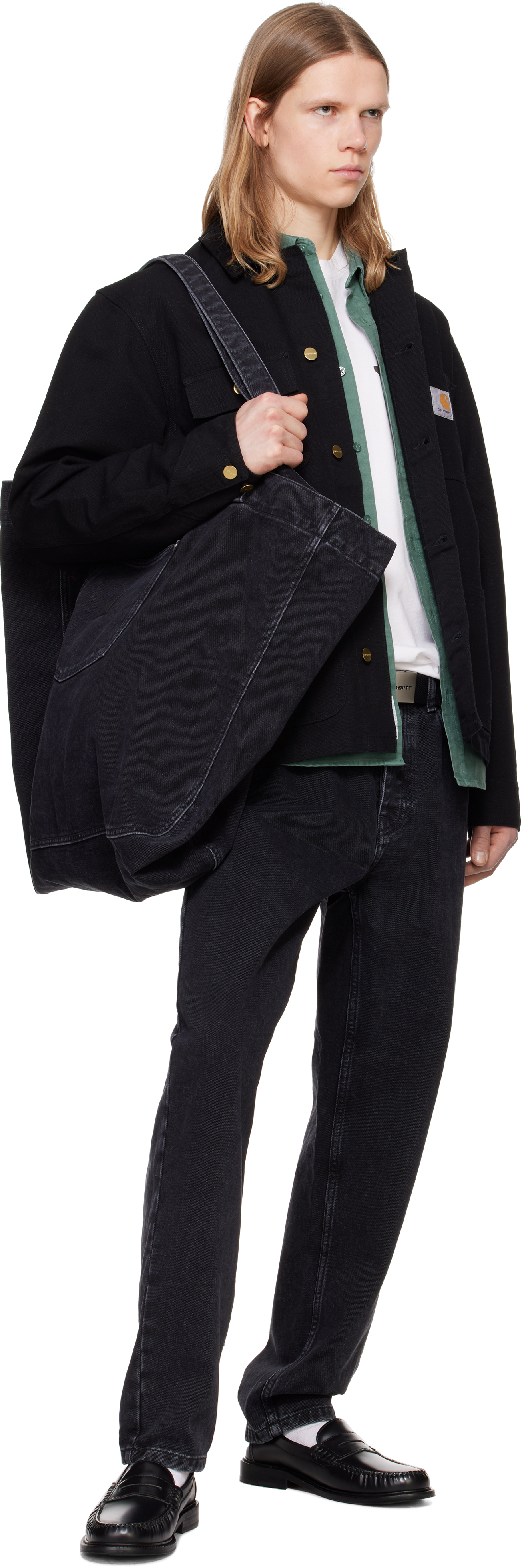 Carhartt Work In Progress Black Rivet Tote
