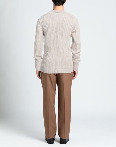 Man Sweater Beige Size M Virgin Wool