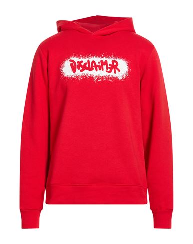 Man Sweatshirt Red Size L Cotton