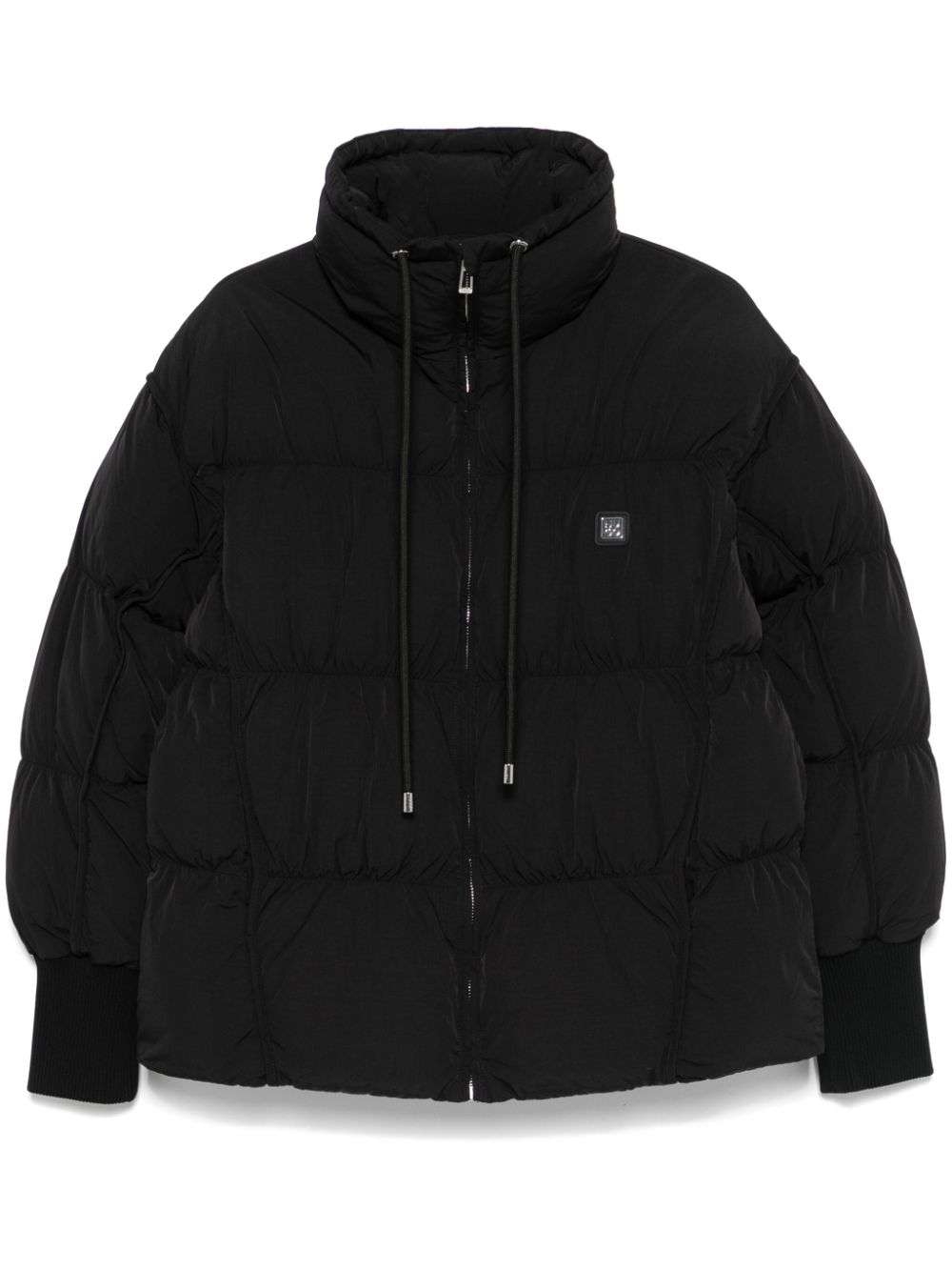 Logo-appliqué jacket - Black