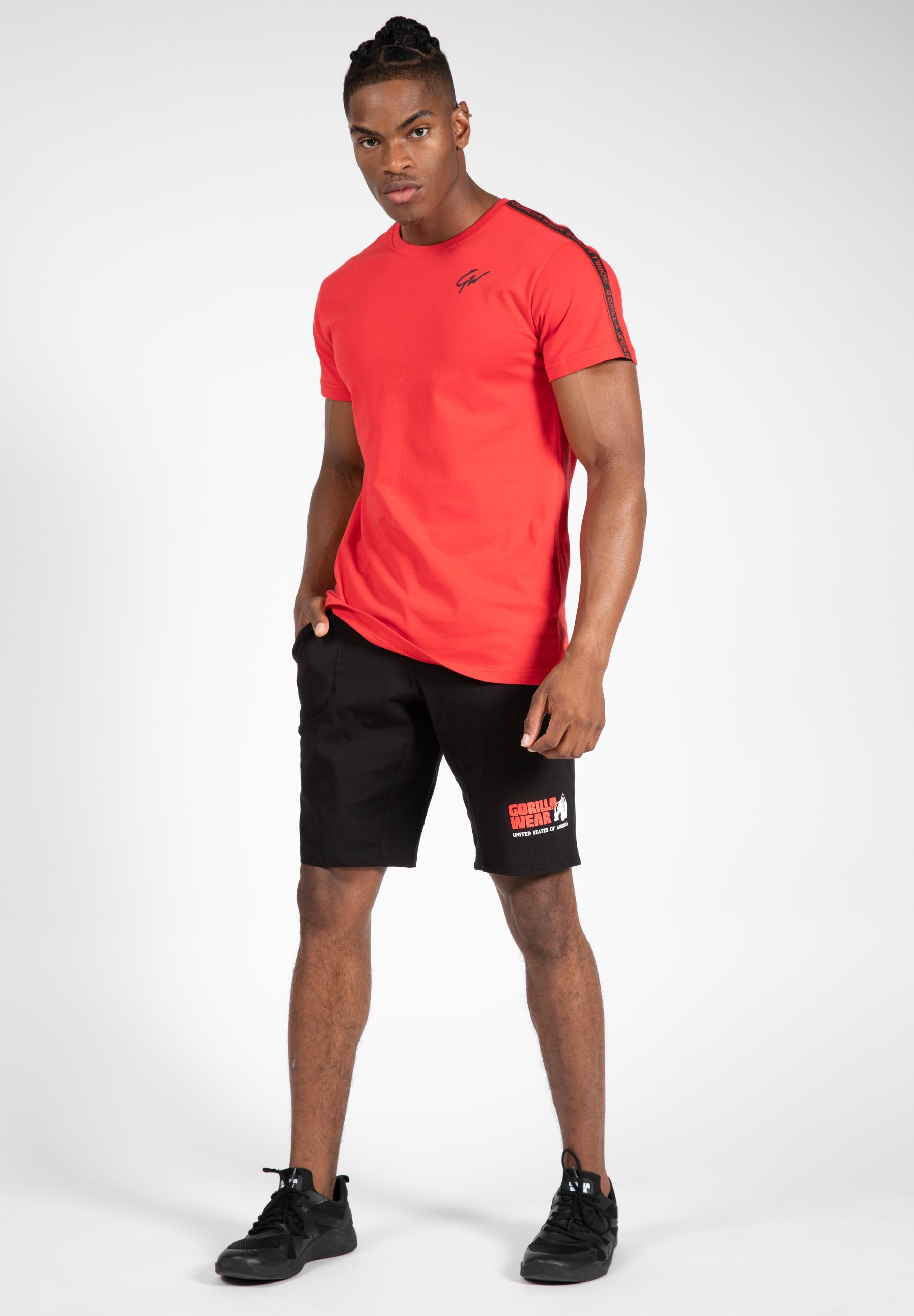 Chester T-shirt - Red/Black