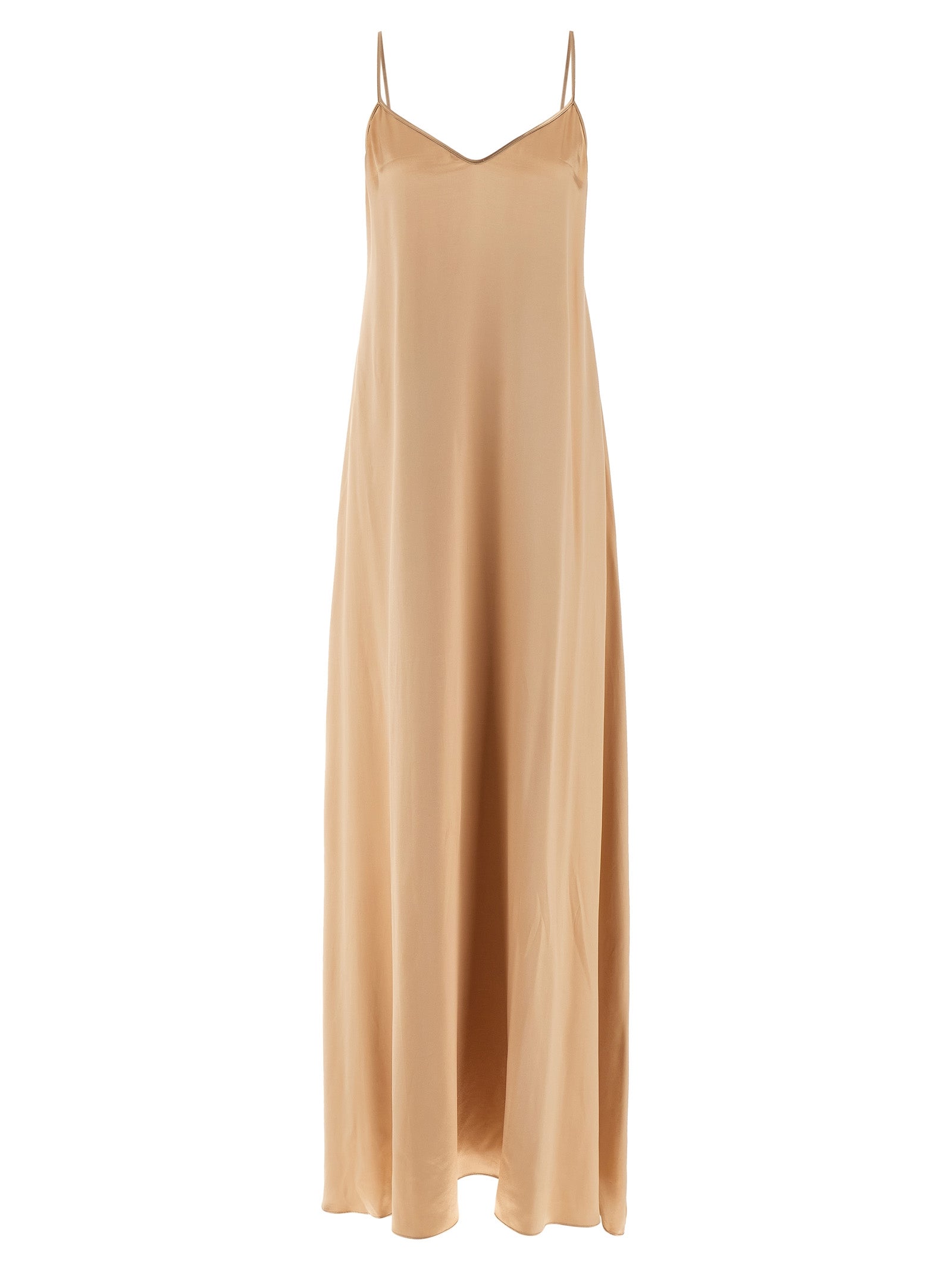 Viscose Maxi Dress — Beige