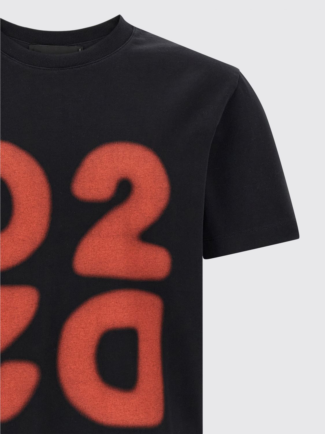 Slim Fit Cotton T-Shirt with Front Logo Print