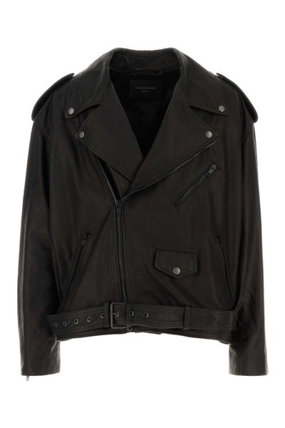 Balenciaga Leather Biker Jacket