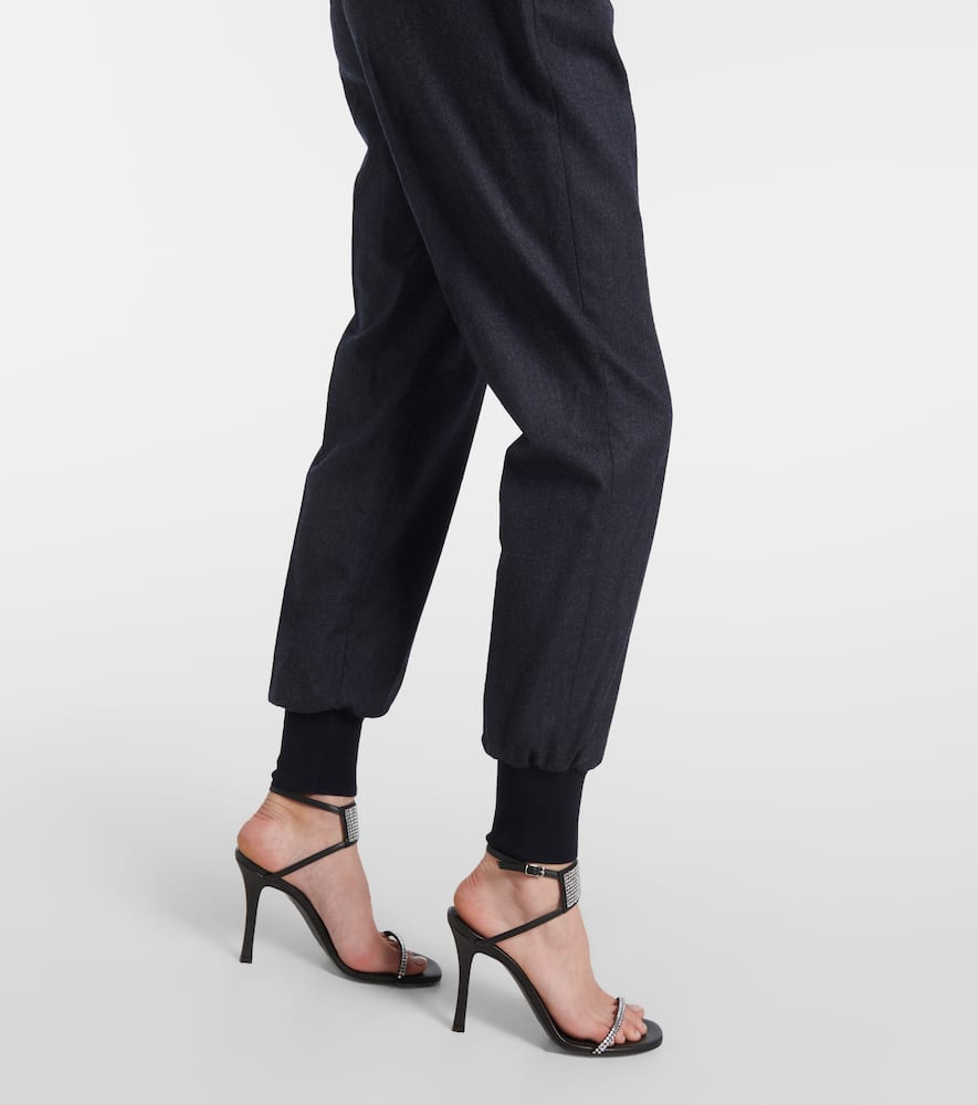Wool flannel sweatpants