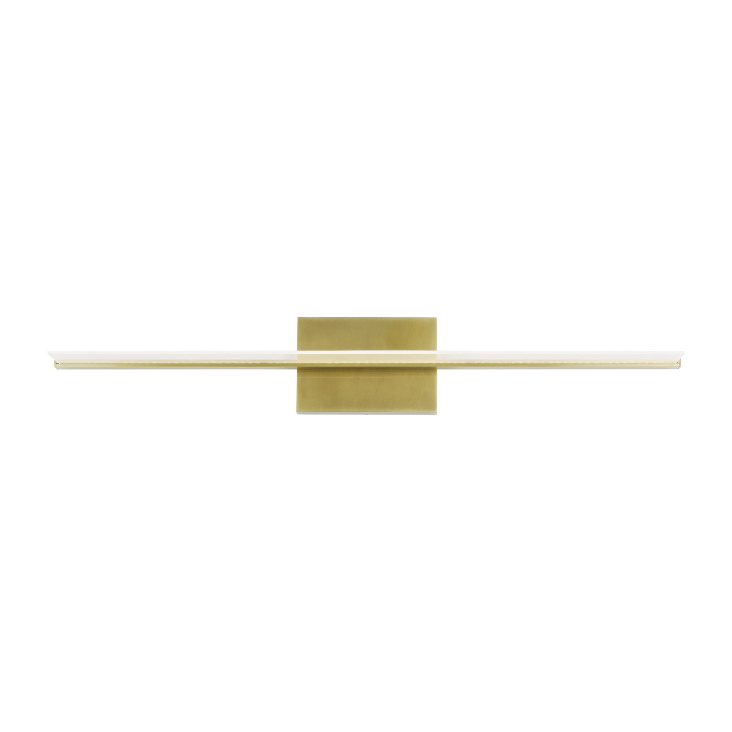 Span 1-Light 5.50"H LED Bathroom Vanity Light in Plated Bra