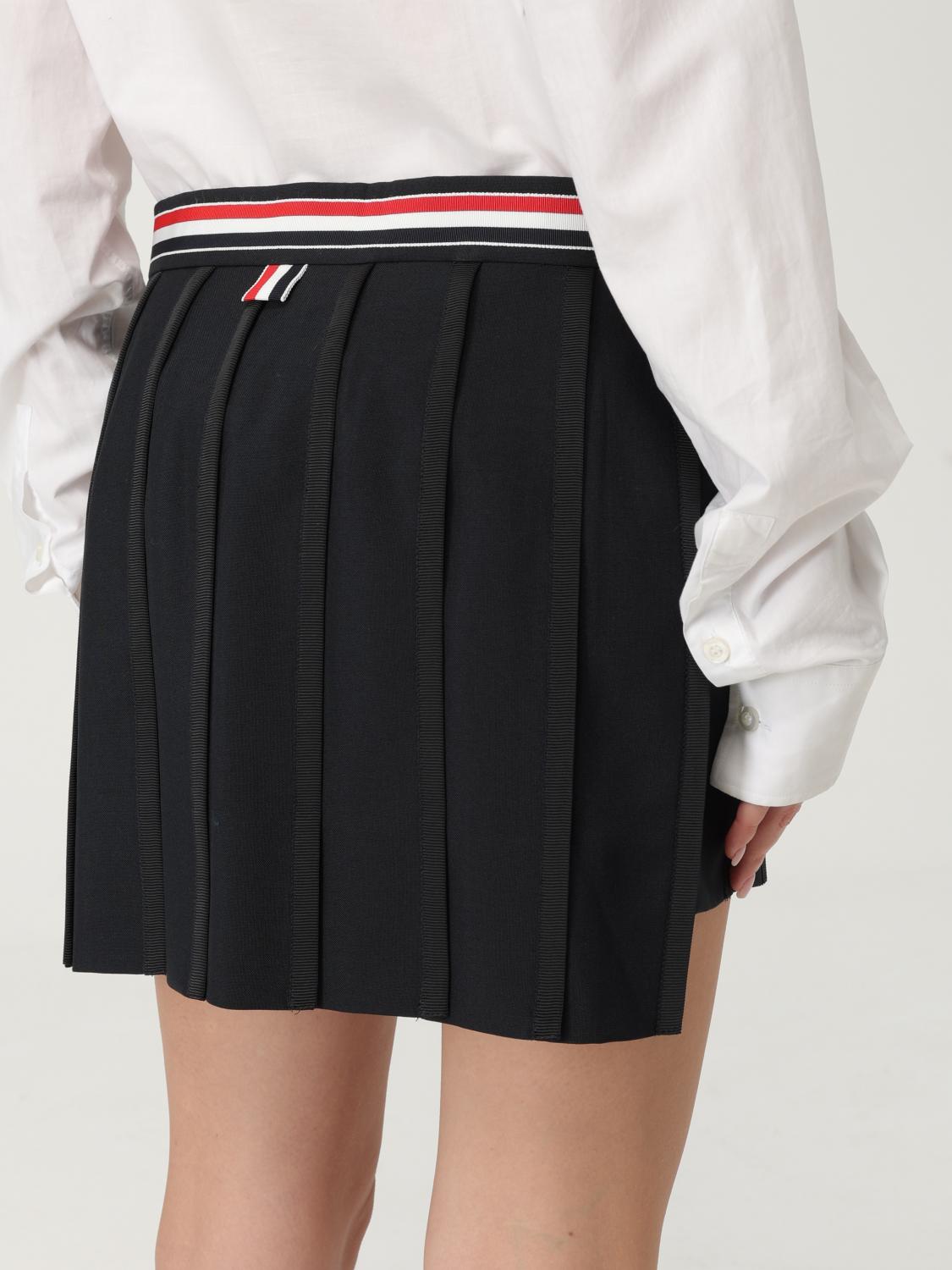 Pleated mini skirt - Black
