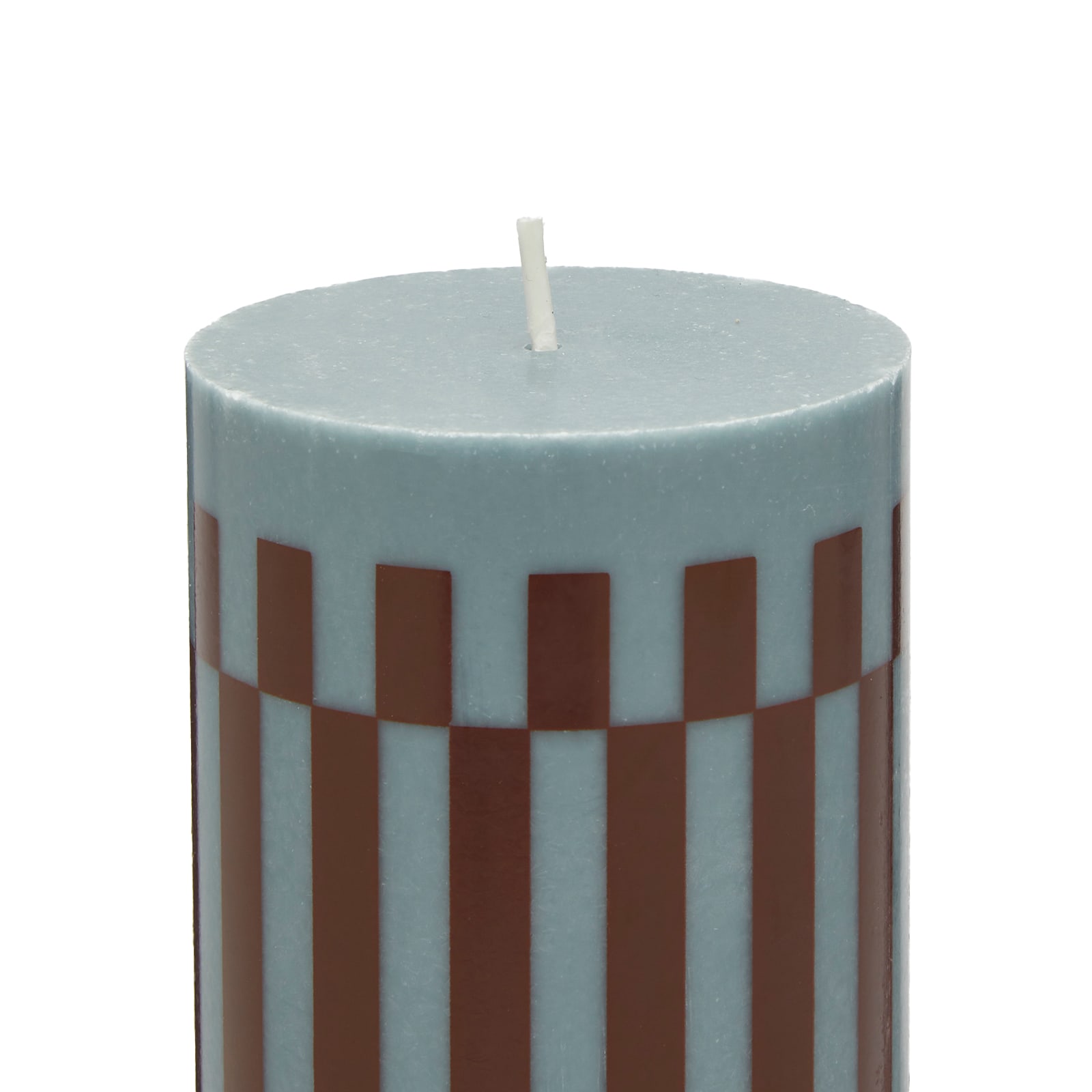 Column Candle Medium in Anthrachite/Bordeaux