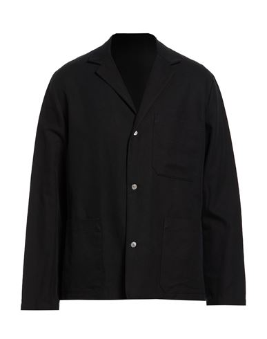 Man Blazer Black Size M Viscose, Cotton