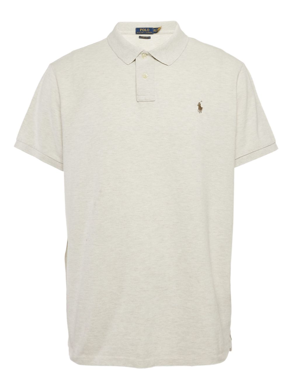 Logo-embroidered polo shirt - Grey