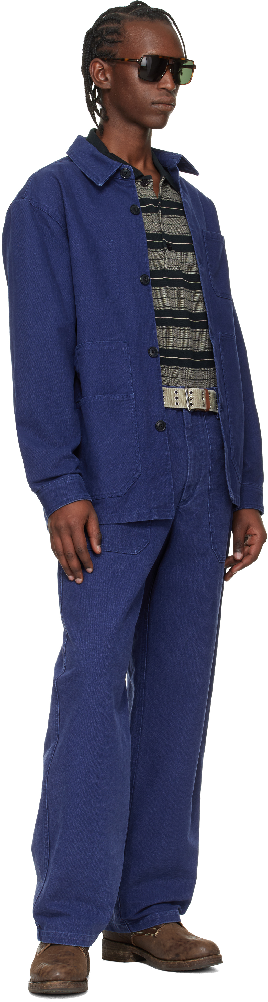 Blue Albo Trousers