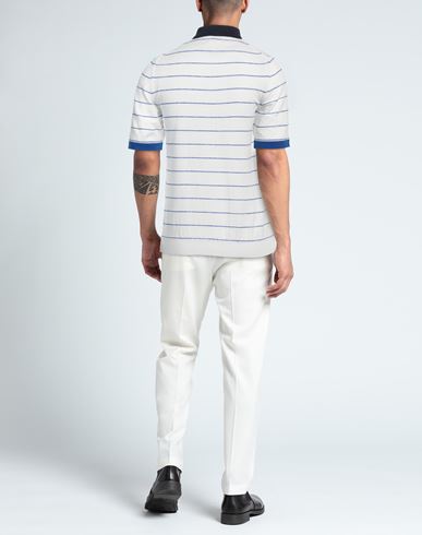 Man Sweater White Size 38 Cotton, Linen, Polyester