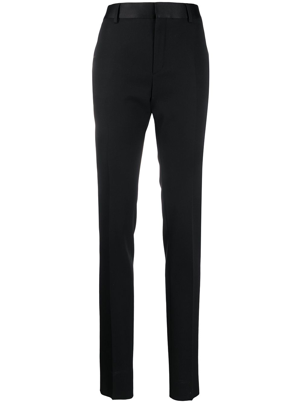 Slim-fit tailored trousers - Black