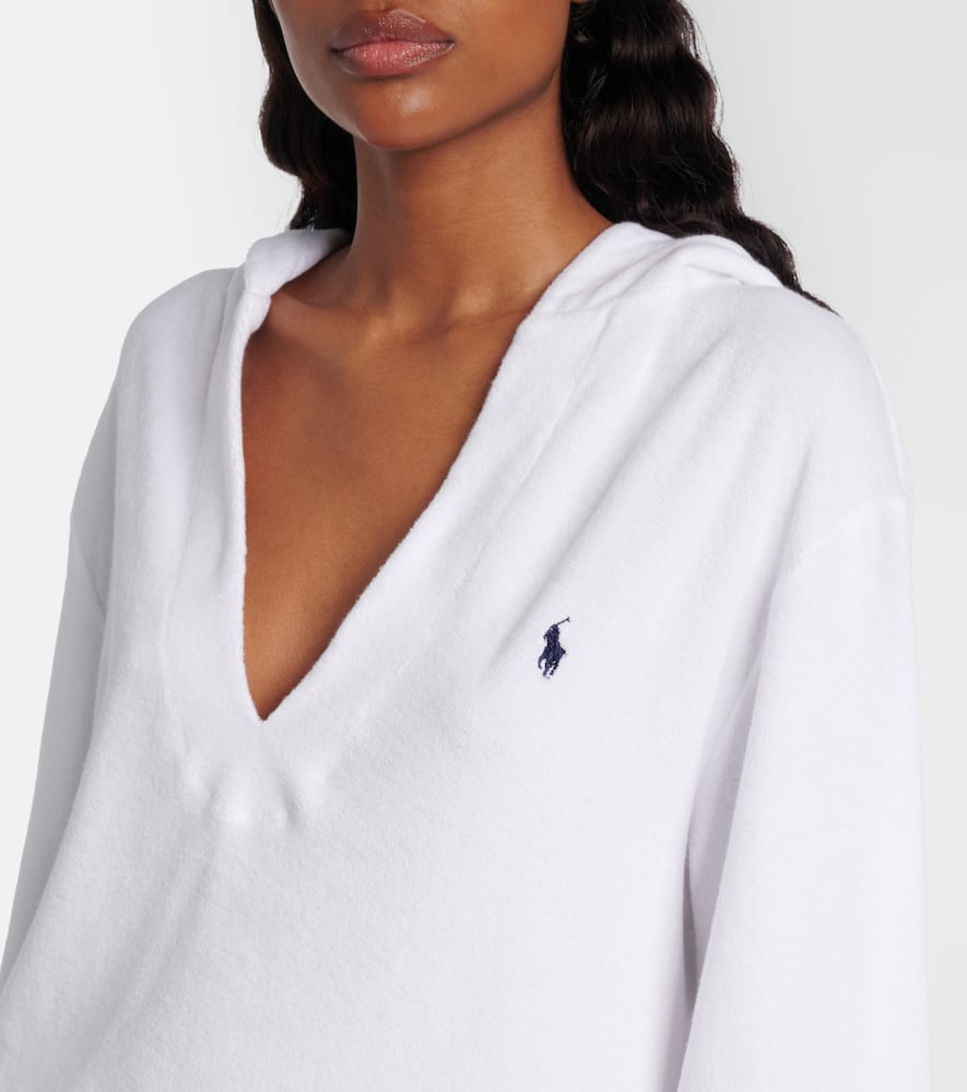 Cotton terry beach cover-up