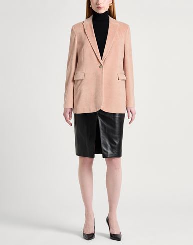Woman Blazer Antique rose Size 6 Cotton, Polyester
