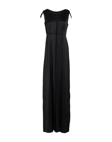 Woman Maxi dress Black Size 8 Viscose, Elastane