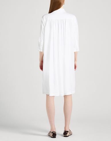Woman Midi dress White Size 2 Cotton, Polyamide, Elastane