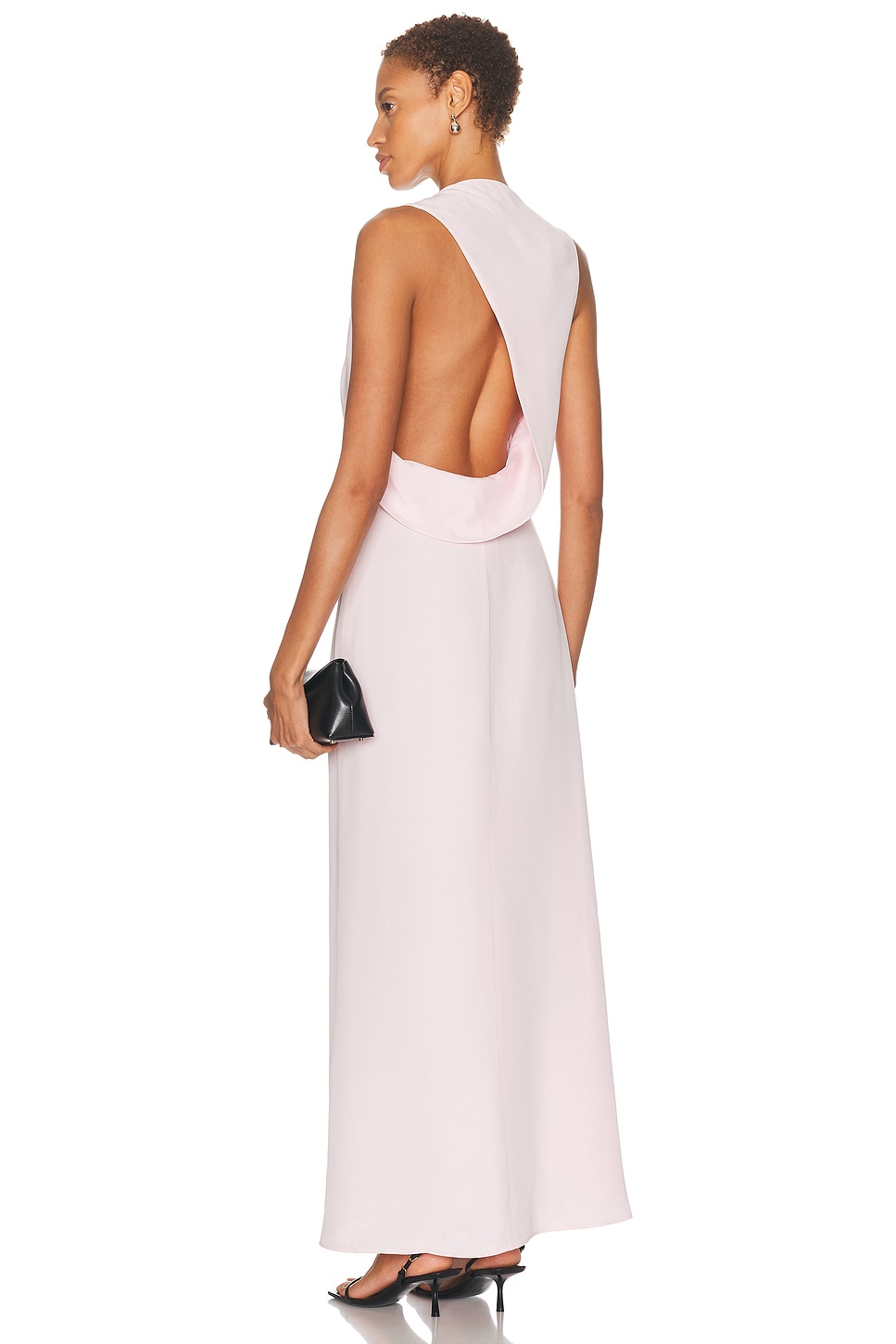 SRG Karina Silk Gown in Blush - Blush. XL also in XXS, XS, S