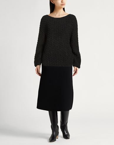 Woman Sweater Black Size 4 Cotton, Polyamide, Polyester