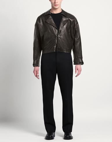 Marsēm Man Jacket Black Size 38 Leather