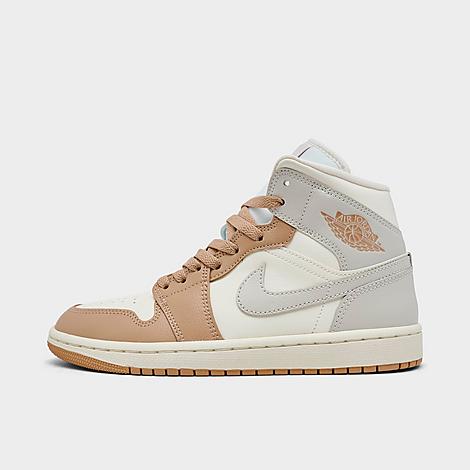Women's Air Retro 1 Mid Casual Shoes in Pale Ivory/Hemp/Sail