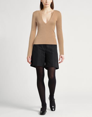 Max Mara Woman Sweater Camel Size M Silk, Cashmere