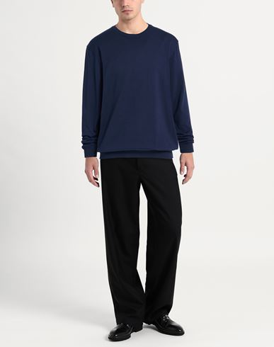 Man Sweater Navy Size 42 Cotton