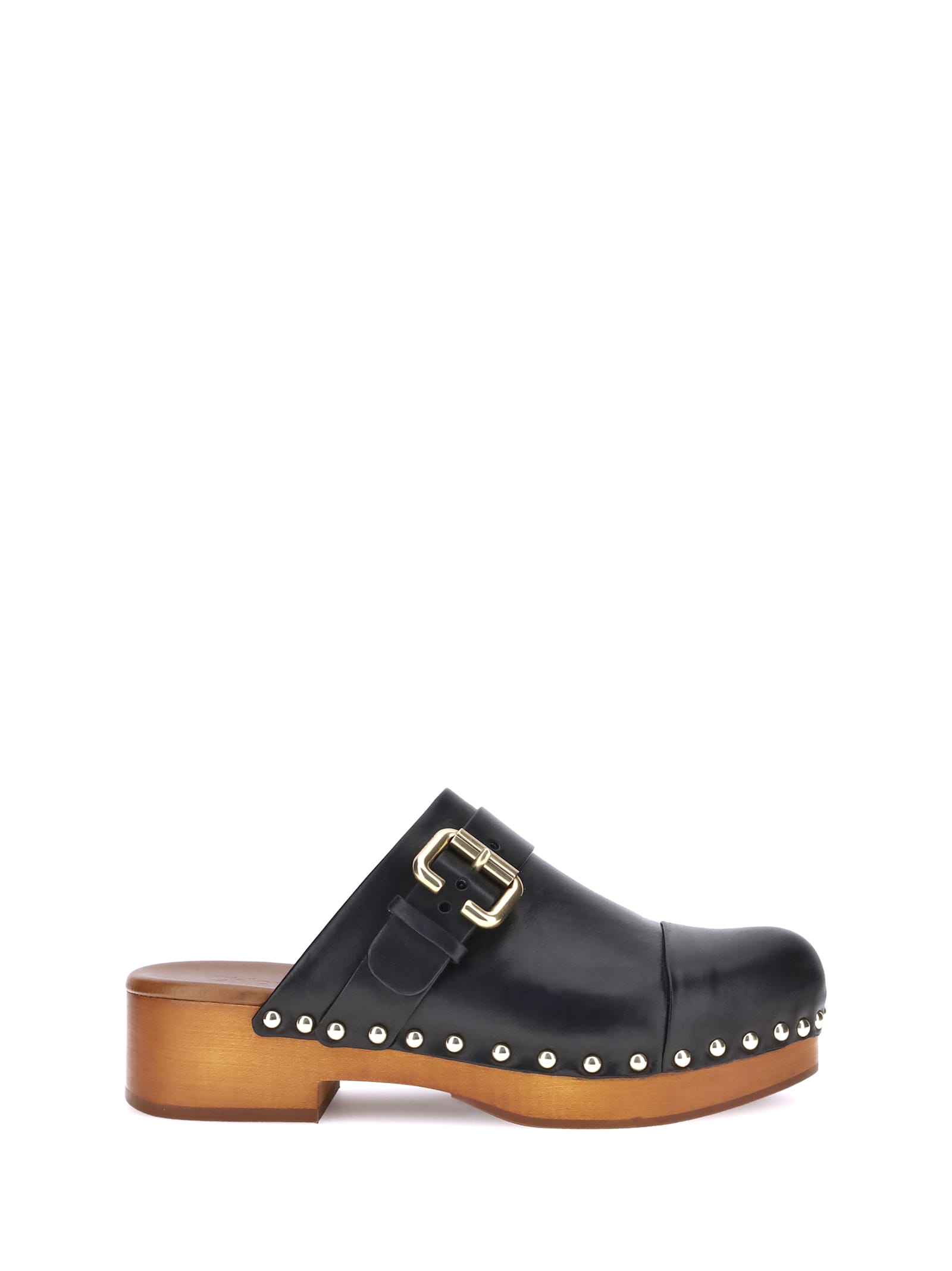 Jeannette Leather Clogs