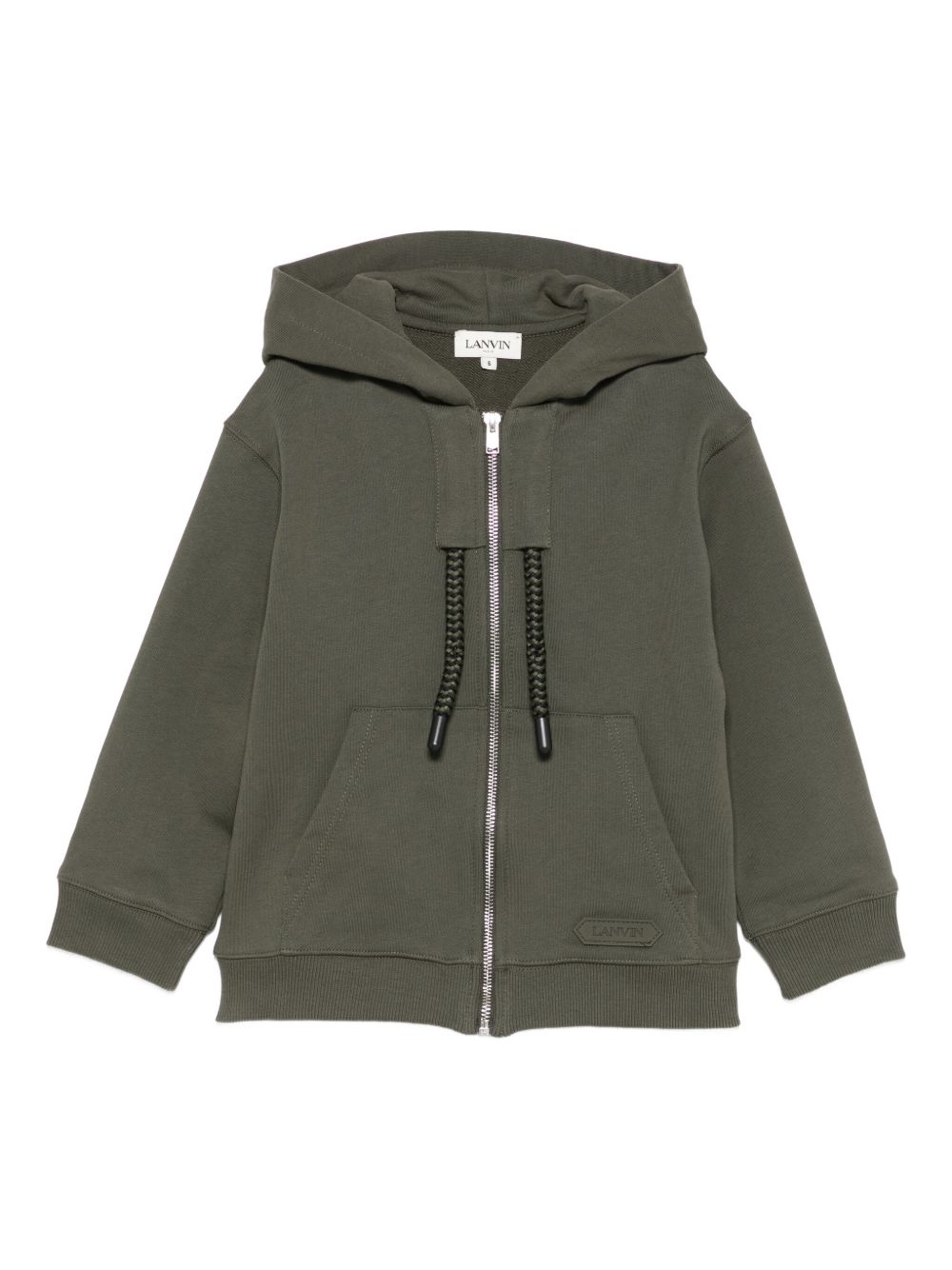 Hooded Mini Neckline Zip-Up Sweater