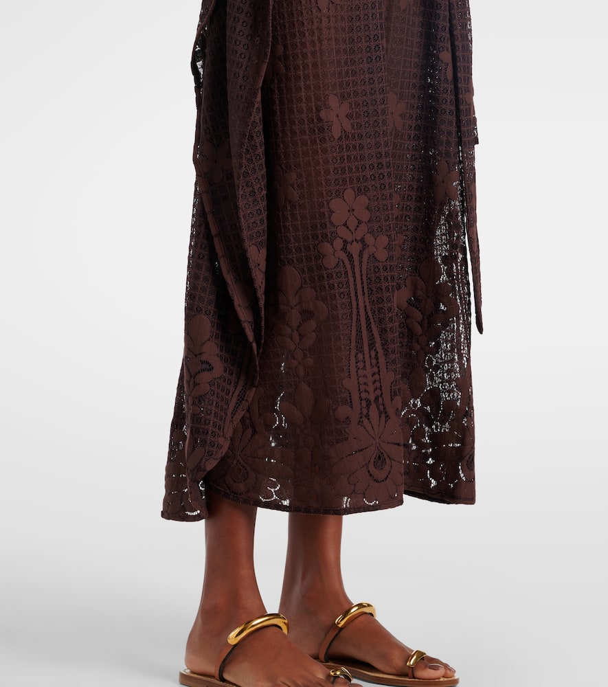 June cotton-blend kaftan