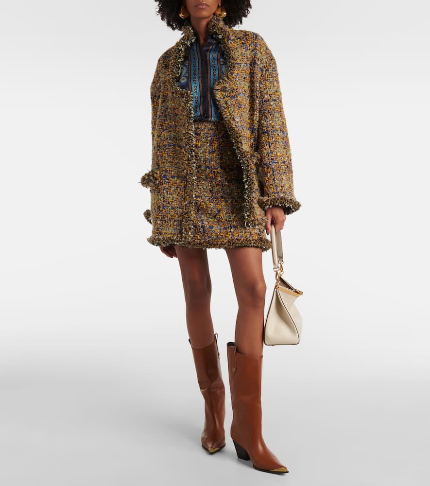 Tweed miniskirt