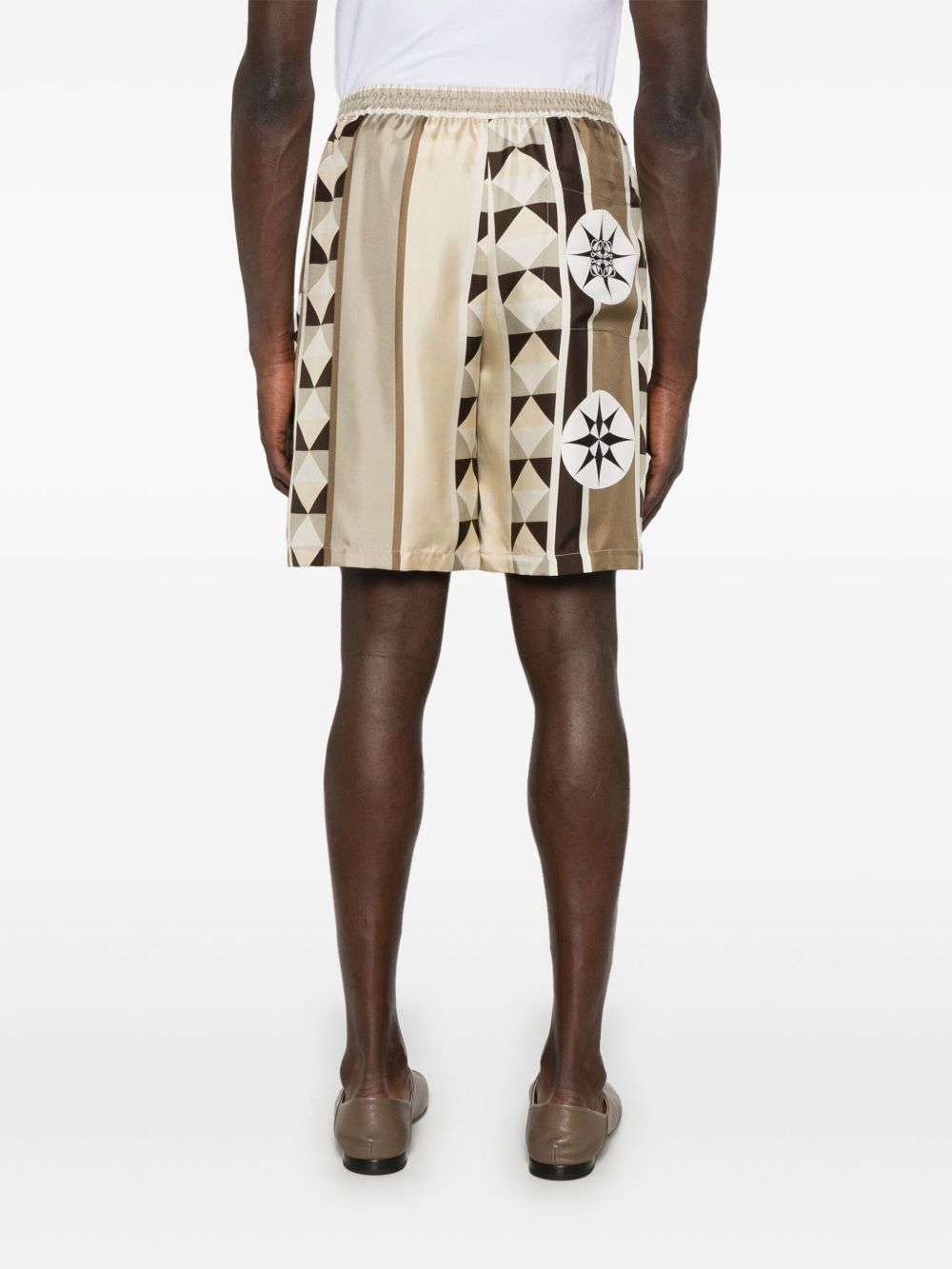Loewe Paula's Ibiza Printed Silk Shorts