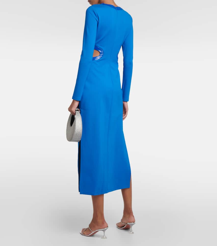 Staud Dolce cutout midi dress