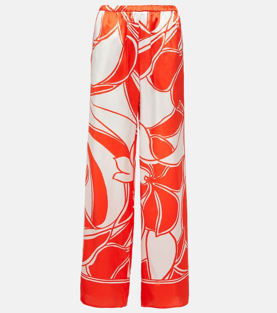 Ramona printed silk wide-leg pants