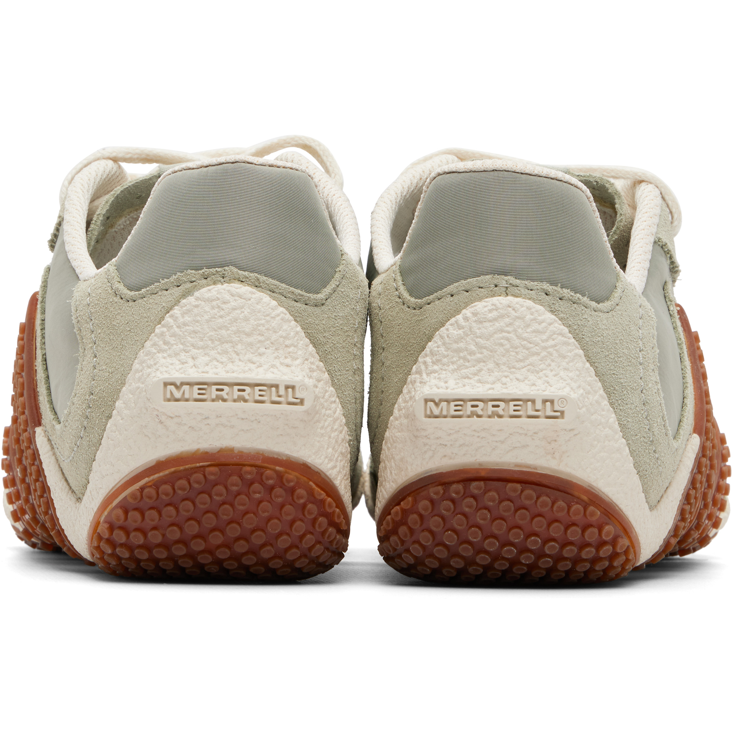 Beige & Green Relay Fly Vent Sneakers