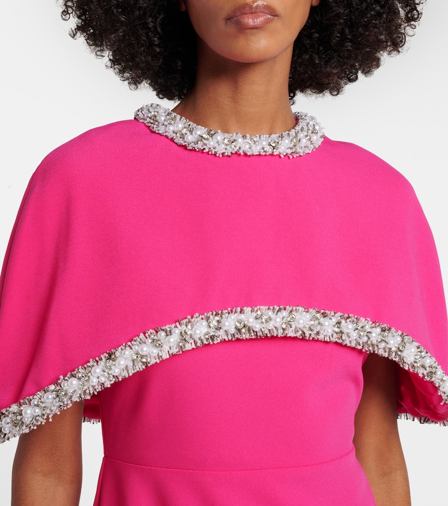 Briella embellished crêpe gown