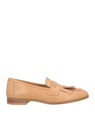 Woman Loafers Apricot Size 9 Leather