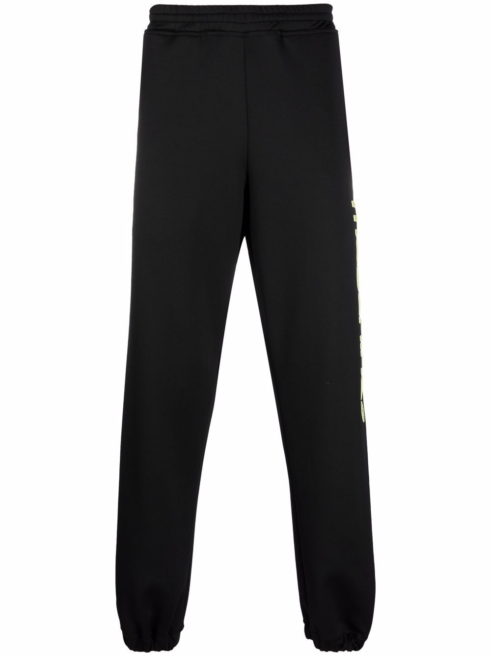 Elasticated track pants - Black