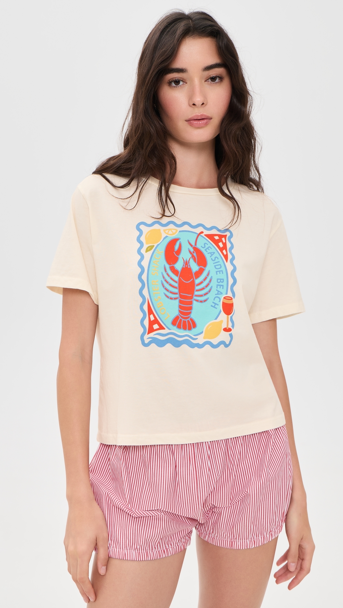Seaside Beach Shack Everyday Tee Off White