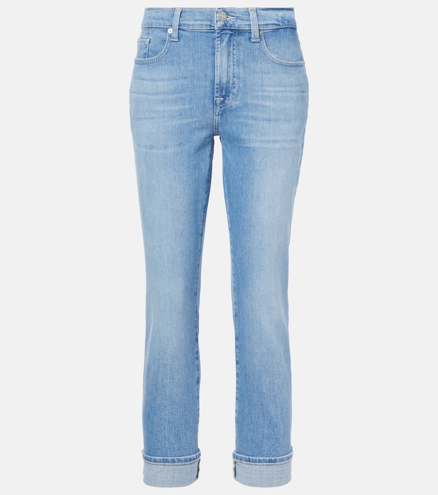 Mid-rise skinny jeans