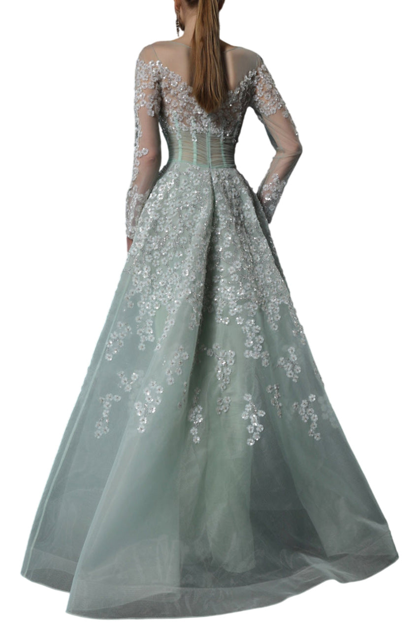 AZ COUTURE ENCHANTED MIST GOWN