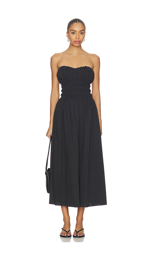 CAROLINE CONSTAS Ivette Dress in Black. L. Also in M, S