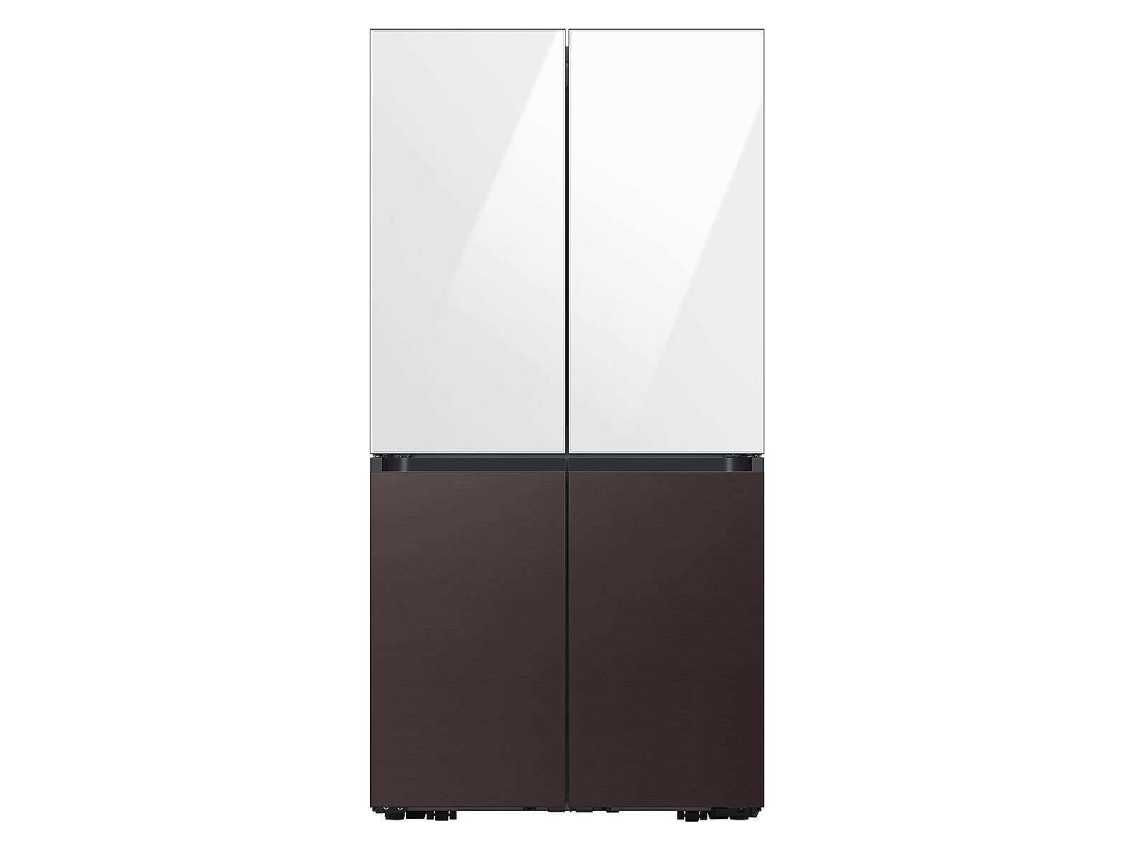 Bespoke 4-Door Flex™ Refrigerator Panel in White Glass - Top Panel(RA-F18DUU12/AA)