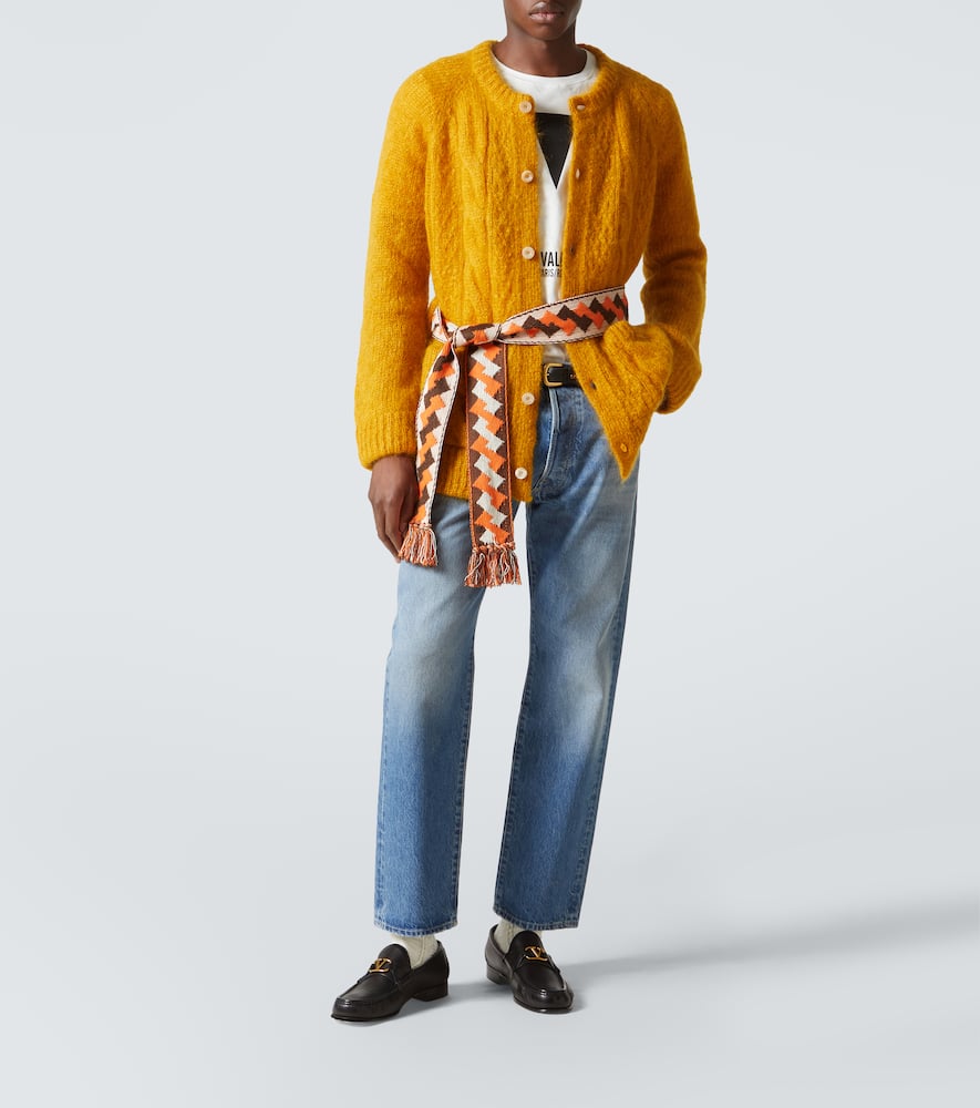 Mohair-blend cardigan