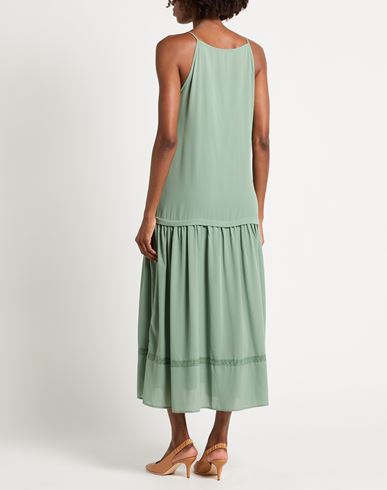 Elena Mirò Woman Maxi dress Sage green Size 10 Polyester