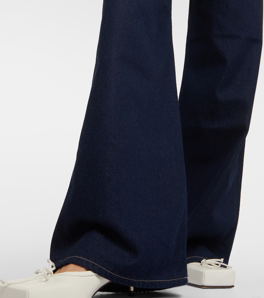 Maritzy pleated wide-leg jeans