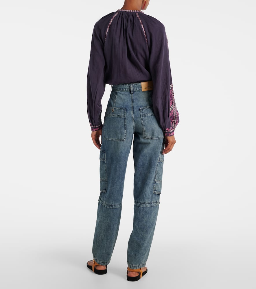 Nayla high-rise cargo jeans