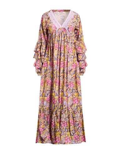 Woman Maxi dress Pink Size M Cotton